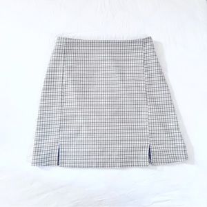 Brandy Melville | John Galt California Green & White Plaid Mini Skirt Size XS
